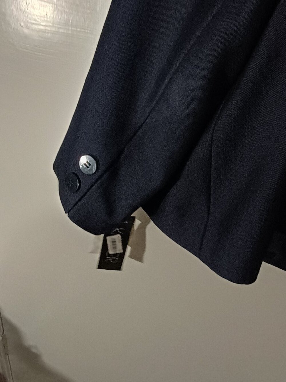 Kasper Woman 24W Navy Blue Two Button Tailored Blazer NWT Plus Size Career - Picture 9 of 11